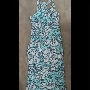 Blue and white Lilly Pulitzer formal dress